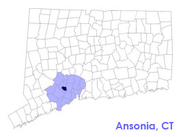 Ansonia CT Map